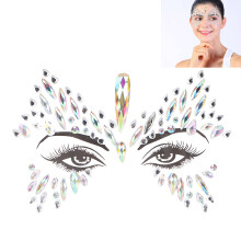 Glimmernde Glitzer-Gesichts-Rhinestone-Aufkleber für Make-up & Festivals