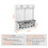 Cabide - DUOKU - VVSC001 - Branco - Com Banco e Armazenamento - Iluminação USB 2