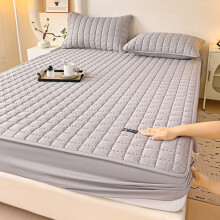 Fitted Sheet 180x200 Quilted With Durable Elastic Edges For Extra Deep Pocket 25cm