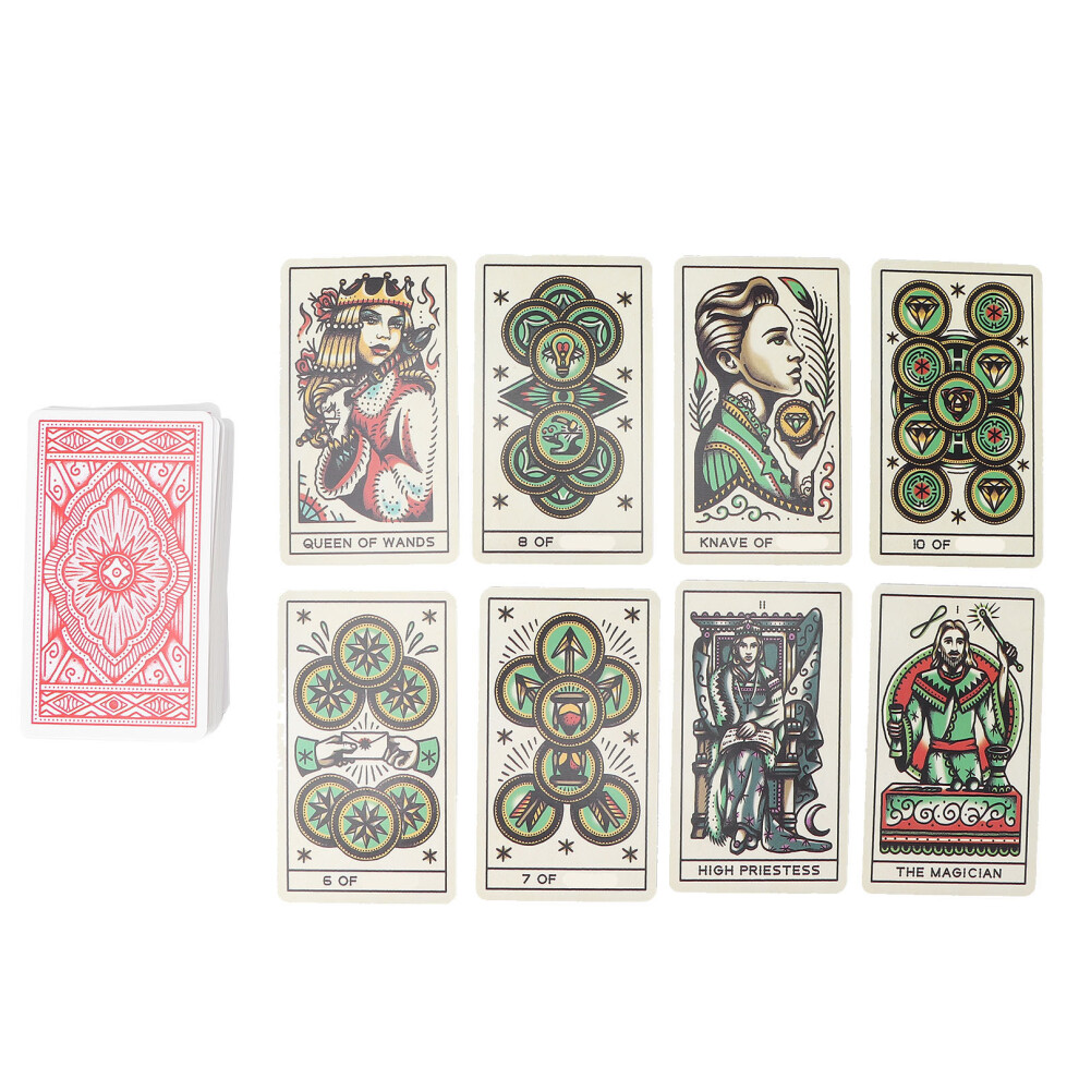 Portable Tarot Card Deck for Beginners & Experts, 10.3x6cm