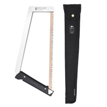 Multifunctional Folding Saw Portable Compact Bow Saw With Storage Bag For Woodworking Camping And Outdoor Tool Silver