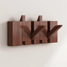 Wooden Coat Rack Wall Mount Piano Key Design Flip Down Hooks Solid Wood Multi Rack 412 Hooks 32.5 Cm By 14.5 Cm 03