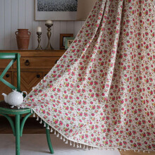 Boho Floral Blackout Curtains For Bedroom 150x100cm Cotton Thermal Insulated Shabby Chic Vintage Flower Pattern Drapes