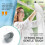 Peg Basket for Washing Line with Secure Hook, Clothes Peg Holder for Laundry, GreyWhite 2