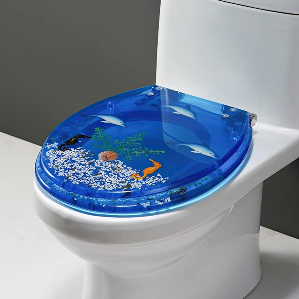 Elongated Resin Toilet Seat Quiet Softclose, Quickrelease Hinges, Easily Removable, Beige, Standard Toilets 9347817838381