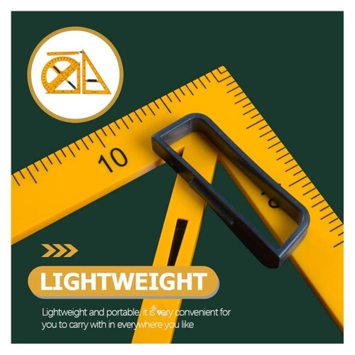 Set Drawing Tools Ruler Protractor Triangle Straightedge High Accuracy Measurement Kit for Precision Drafting 1