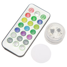 Aquatic Radiance: Luzes LED submersíveis e iluminação multicolorida, velas tealight à prova d'água com controle remoto, alimentadas por bateria