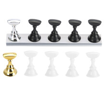 Magnetisches Nagelständer-Set zum Präsentieren und Üben, transparenter Nagelkunstständer mit elegantem Sockel aus einer Legierung, praktisches