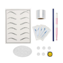Kit de agulhas descartáveis para tatuagem, em aço inoxidável de grau médico com esterilização por raios gama, diversos tipos de agulhas para