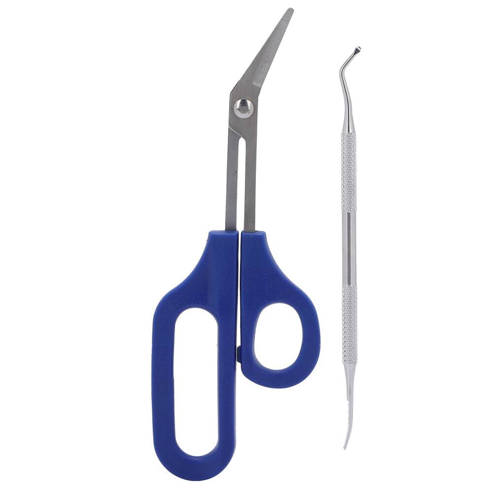 Ultimate Toenail Grooming Solution, LONG HANDLE Stainless Steel Scissors For Effortless Trimming, ASYMMETRICAL DESIGN Ensuring A Secure And Stable