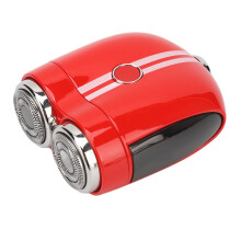 Mini aparat de ras pentru bărbați, aparat de tuns barba electric reîncărcabil USB compact, cu control cu un singur buton și lamă din oțel