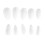 DIY Nail Art Μπαλαρίνα Νύχια Φυσική Καμπύλη Μισή Κάλυμμα Ψεύτικα Επεκτάσεις Νυχιών 3