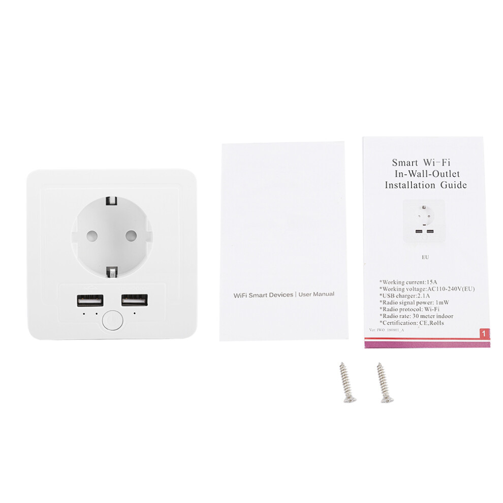 Home Automation, Matter Smart Plug For Extended Range And Seamless Integration, Usb Fast Charging For Your Devices 9482828277405