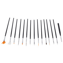 15pcs Dotting Tool And Painting Brush Kit, Fluffy And Soft Fiber Fleece Brushes For Professional Nail Art Brushes Tools, Suitable For Both Salon And