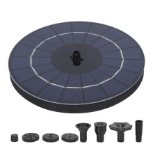 Fonte solar para jardim, sistema ecológico de circulação de água para exteriores com suporte retrátil e filtro anti-entupimento.
