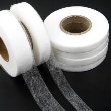 Hemming Tape 60M DoubleSided NonWoven Adhesive Cloth Hem Tape IronOn 1cm x 60M Color 1 Roll