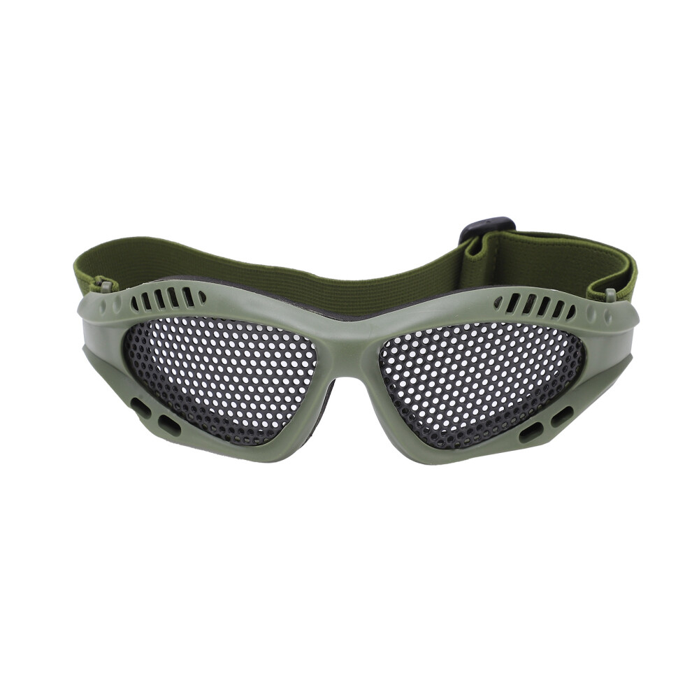 Impact-Resistant Mesh Safety Glasses For Shooting Riding Outdoor Green Color 6901377523083