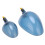 ABS Köder-WurfLöffel Set, 8 mm Gewinde, translucent dunkles Blau 12