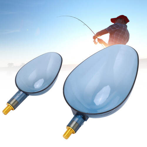 ABS Köder-WurfLöffel Set, 8 mm Gewinde, translucent dunkles Blau