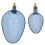 ABS Köder-WurfLöffel Set, 8 mm Gewinde, translucent dunkles Blau 3
