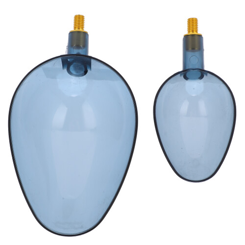 ABS Köder-WurfLöffel Set, 8 mm Gewinde, translucent dunkles Blau 2