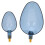 ABS Köder-WurfLöffel Set, 8 mm Gewinde, translucent dunkles Blau 7