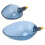 ABS Köder-WurfLöffel Set, 8 mm Gewinde, translucent dunkles Blau 15