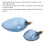 ABS Köder-WurfLöffel Set, 8 mm Gewinde, translucent dunkles Blau 6