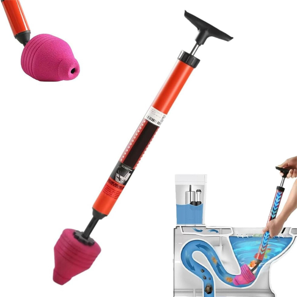 Pressure Toilet Plunger Air Drain Blaster For Clogged Toilets Sinks Bathtubs And Kitchen Drains Clog Remover 9187378602126