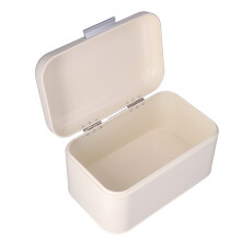 Odorless Milky White Bread Box: Anti-Fingerprint & Non-Slip Base