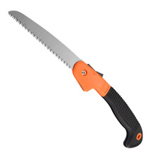 Japanese Pruning Saw 400mm Heavy Duty with Ergonomic Oak Handle and Holster for Outdoor Cutting