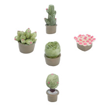 Pot de fleurs miniature pour maison de poupée - résine synthétique