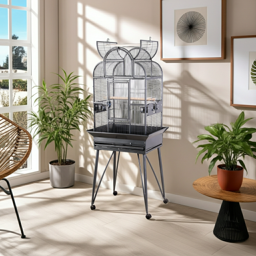 Little-Friends Skyline Tall Vertical Bird Cage for Budgies 2