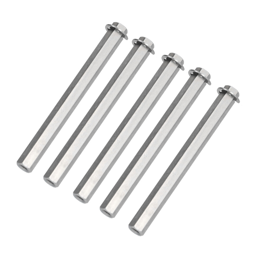 5Pcs Stainless Steel Long Rod Nuts For Gobilda 8Mm Dia 4106-4008-0640 8431377525612