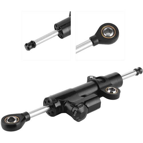 Motorcycle Steering Damper Universal Adjustable 30mm AntiShake Aluminum Handlebar Stabilizer 1