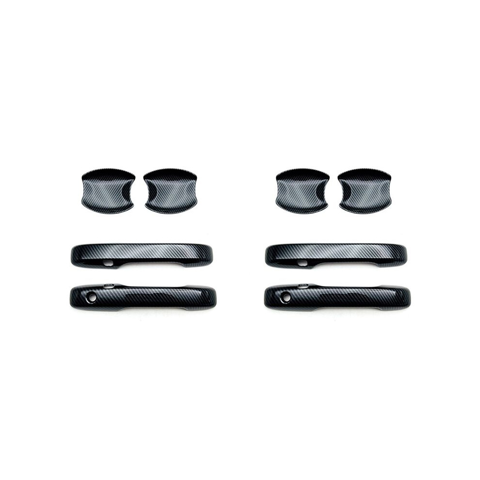 4X Carbon Fiber Front Door Handle Cover Trim Sticker Door Handle Bowl Cover Trims For Hrv Hr-V Vezel 2021 2022 Rhd 6033779526291