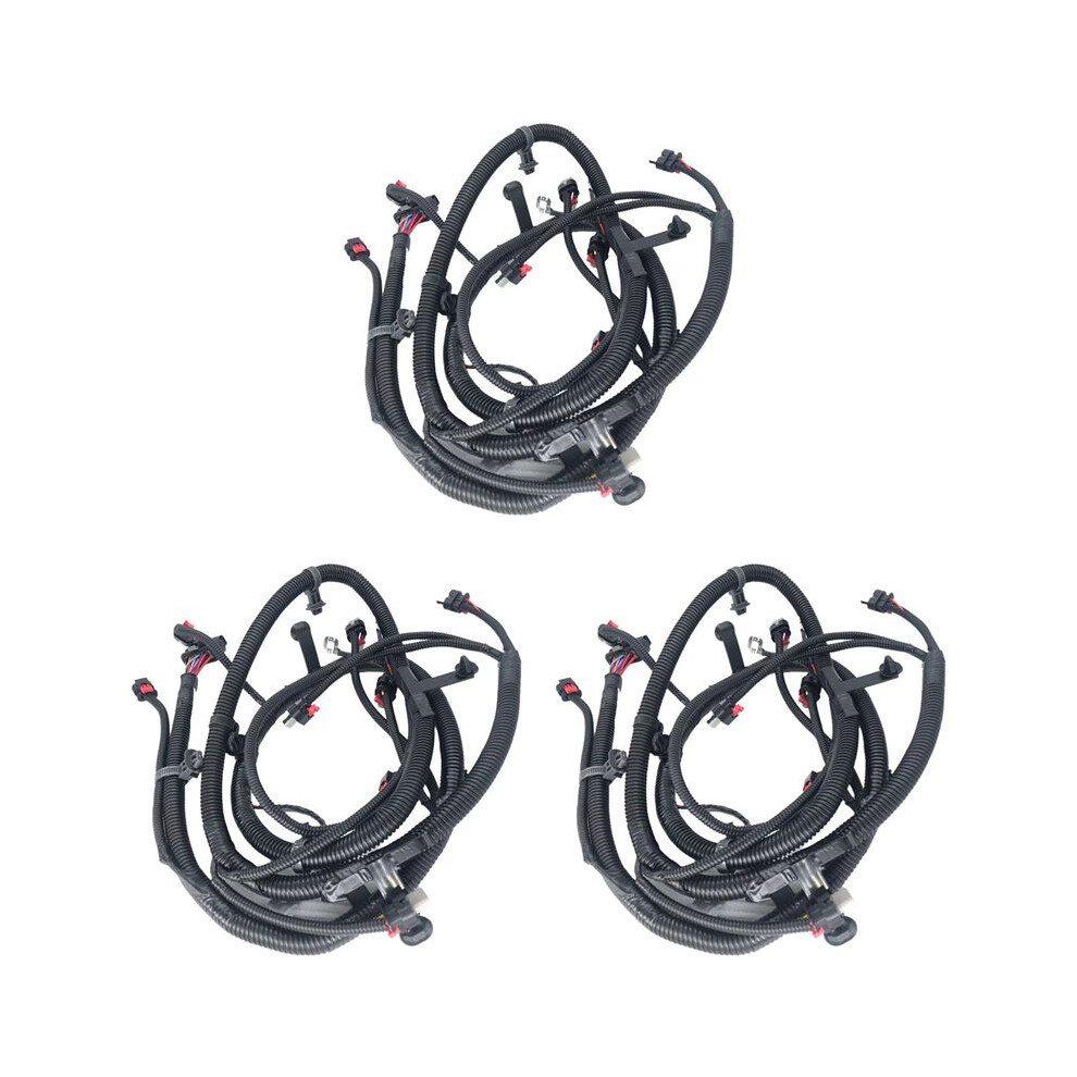 3X Car Front Bumper Harness Reverse Wiring With Fog Plug 1067958-00-G For Model 3 2017-2020 106795800G Light 6032760006484