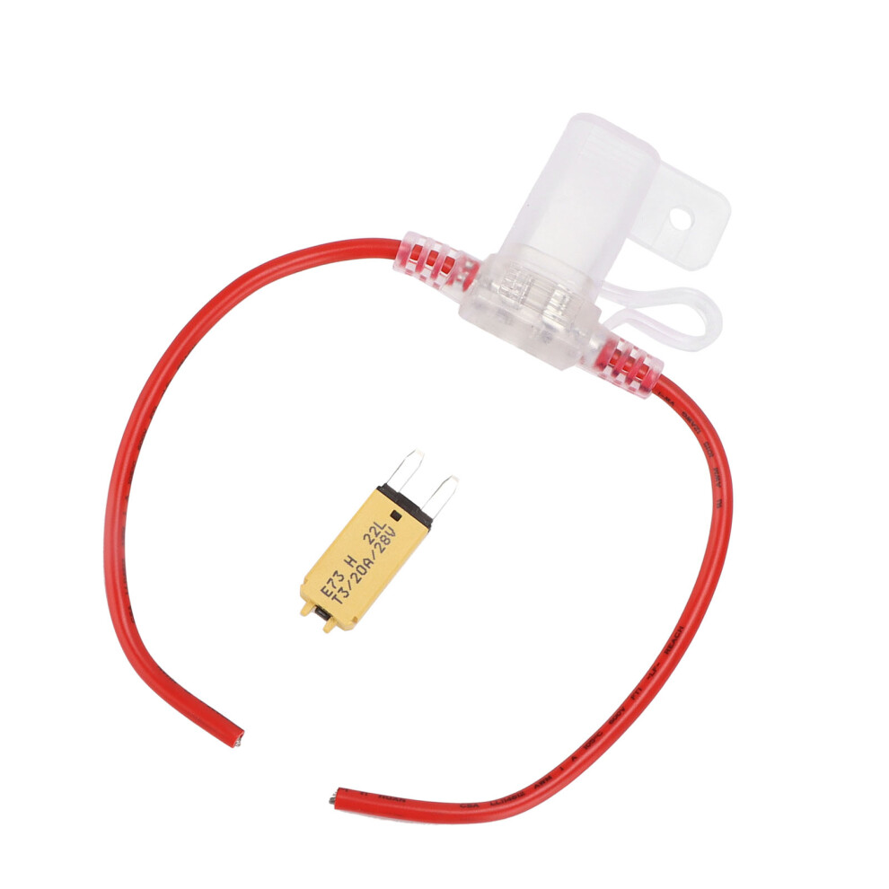 12Awg Waterproof Fuse Holder & Manual Reset Circuit Breaker 32V 7691377529367