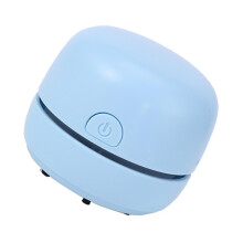 Desktop Vacuuming Cleaner Small Desk Portable Crumb Sweeper Tabletop Keyboard Vacuum Lake Blue