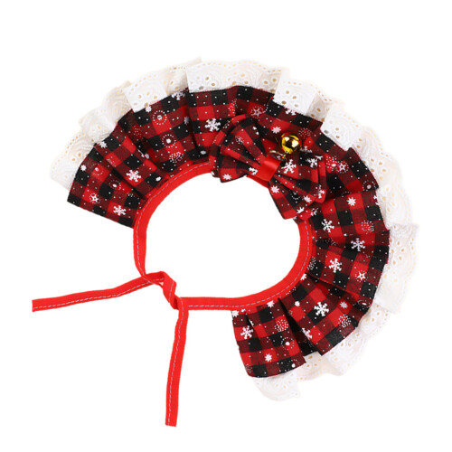 Serviette de salive de noël pour animaux de-noir et blanc M 2