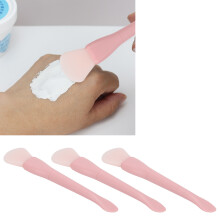 3er Set weicher Silikon-Doppelkopf-Maskenpinsel für Gesicht, Schlamm, Tonerde, Lotion