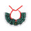 Collier coloré pour animaux de compagnie, avec-vert et noir S 1