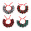Collier coloré pour animaux de compagnie, avec-vert et noir S 2