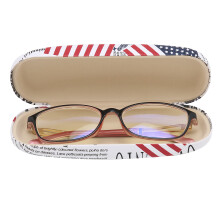 Hard Shell Protective Case for Eyeglasses, Durable Material with Soft Protective Lining, Fresh and Natural Design Stylish Glasses Holder Box, Lens