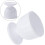 Egg Cup Holder Set White Plastic 8Piece Lightweight Boiled Egg Cups For Breakfast And Dining Kitchen Gadgets 3