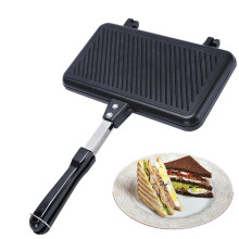 Sandwich Pan NonStick DoubleSided Grill Pan For Sandwiches Waffles Eggs Steaks Compact Kitchen Tool For Home Stoves