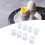 Egg Cup Holder Set White Plastic 8Piece Lightweight Boiled Egg Cups For Breakfast And Dining Kitchen Gadgets 2