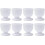Egg Cup Holder Set White Plastic 8Piece Lightweight Boiled Egg Cups For Breakfast And Dining Kitchen Gadgets 4