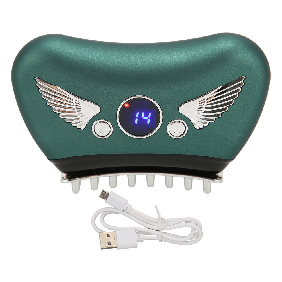 Portable TMJ Relief Tool, Vibrating Heating and PulsMode Ergonomic Jaw Massager for Jaw Neck Pain Relief Rechargeable Adjustable TMJ Massager