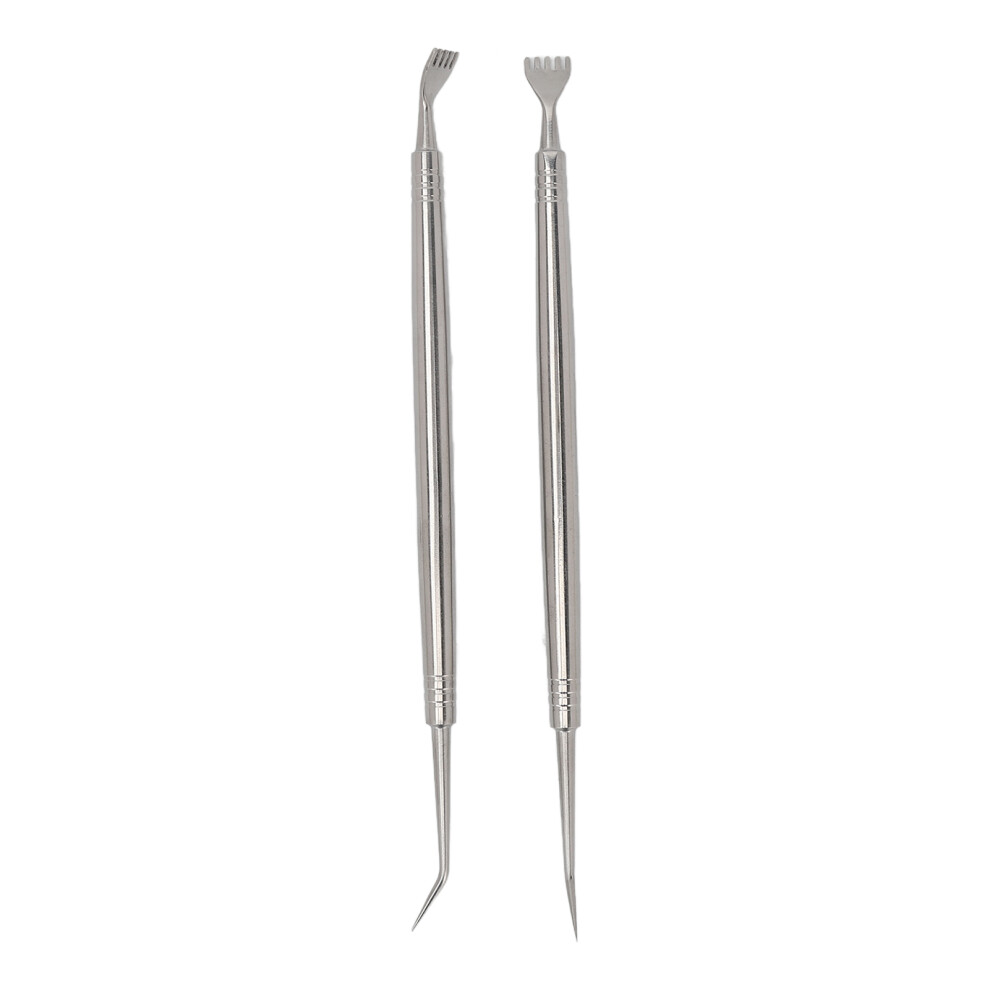 Lash Separator Tool Stainless Steel Double Headed Eyelash Perm Kit With Pointed Tip And Comb For Lash Extension Tinting Salon Use